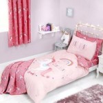 Unicorn Embellished Duvet Cover and Pillowcase Set Pink