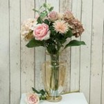 Dorma Spring Roses and Hydrangea Bouquet Pink