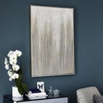 Glitter Abstract Canvas Beige (Natural)