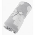 Floating Clouds Knitted Blanket Grey