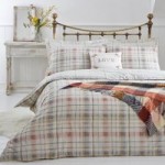 Sierra Check Pink Reversible Duvet Cover and Pillowcase Set Pink