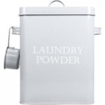 Laundry Powder Grey Storage Tin Grey