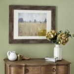 Field Framed Print Yellow