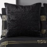 5A Fifth Avenue Hera Black Continental Square Pillowcase Black