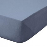 Fogarty Soft Touch Marl Effect Denim 25cm Fitted Sheet Denim