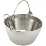 Stainless Steel Maslin 8L Jam Pan With Handle Silver
