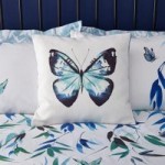 Butterfly Blue Cushion Blue