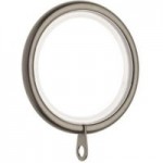 Pack of 6 Ashton Gunmetal Lined Curtain Rings Dia. 28mm Gunmetal