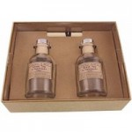 Churchgate Black Tea and Patchouli Set of Two Diffusers Brown