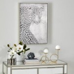 Gold Leopard Canvas Black & White