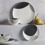 Elements Grey Circle 12 Piece Dinner Set Grey