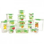 Sistema 1.2L Pack of 3 Klip It Plastic Lunch Boxes Clear