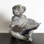 Gallery Direct Albert Primate Ornament Grey
