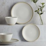 Maritime 12 Piece White Dinner Set White