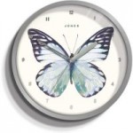 Jones Silver Butterfly Clock Silver