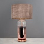Metalic Ombre Copper Glass Table Lamp Copper (Brown)