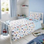 My First Journey Cot Bed Duvet Cover and Pillowcase Set Blue