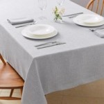 Vermont Dove Grey Tablecloth Grey