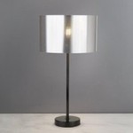 Volos Shiny Chrome Table Lamp Silver