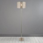 Tunis Fretwork Nickel Floor Lamp Silver