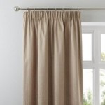 Arden Gold Thermal Pencil Pleat Curtains Gold