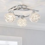 Cecilie Crystal 3 Light Fitting Silver