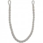 Shimmer Silver Rope Tieback Silver