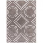 5A Fifth Avenue Silver Geo Rug Silver