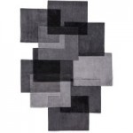 Grey Squares Shaped Rug Grey
