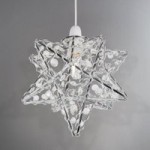 Star Easy Fit Pendant Chrome Clear
