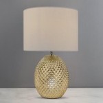 Kelso Mercury Glass Table Lamp Champagne