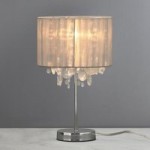 Elorza Glitz Shade Acrylic Table Lamp Grey