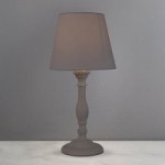 Tofty Wood Table Lamp Grey