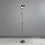 Father Child Antique Brass LED Floor Lamp Brass