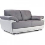 Carlton 2 Seater Leather Sofa Grey