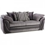 Lush Scatter Back 3 Seater Sofa Grey