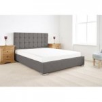 Banks Upholstered Bed Frame Grey