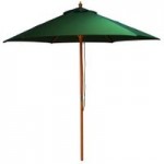 Green Wood Pulley 2.5m Parasol Green