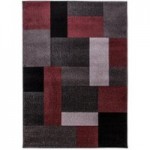 Red Chunky Blocks Rug Red
