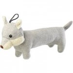 Tweed Grey Fox Dog Toy Grey
