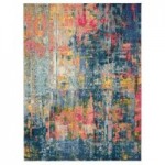 Celestial Blue and Yellow Rug Multi-Coloured