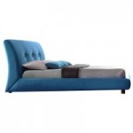 Time Living Sache Double Upholstered Bed Frame Teal (Blue)