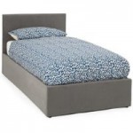 Evelyn Upholstered Ottoman Bed Steel
