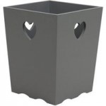 Grey Heart Bin Grey