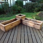 Charles Taylor 3 Piece Corner Planter Set Natural