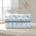 Forty Winks Moses Basket Blue Fitted Sheets Blue