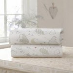Sleep Tight Pack of Two Moses Basket Fitted Sheets Cream