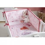 Clair de Lune Tippy Toes Crib Pink Bedding Set Pink
