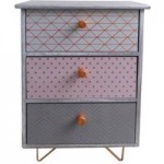 3 Drawer Accessory Tower Grey