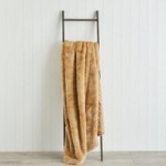 5A Fifth Avenue Natural Faux Fur Throw Natural